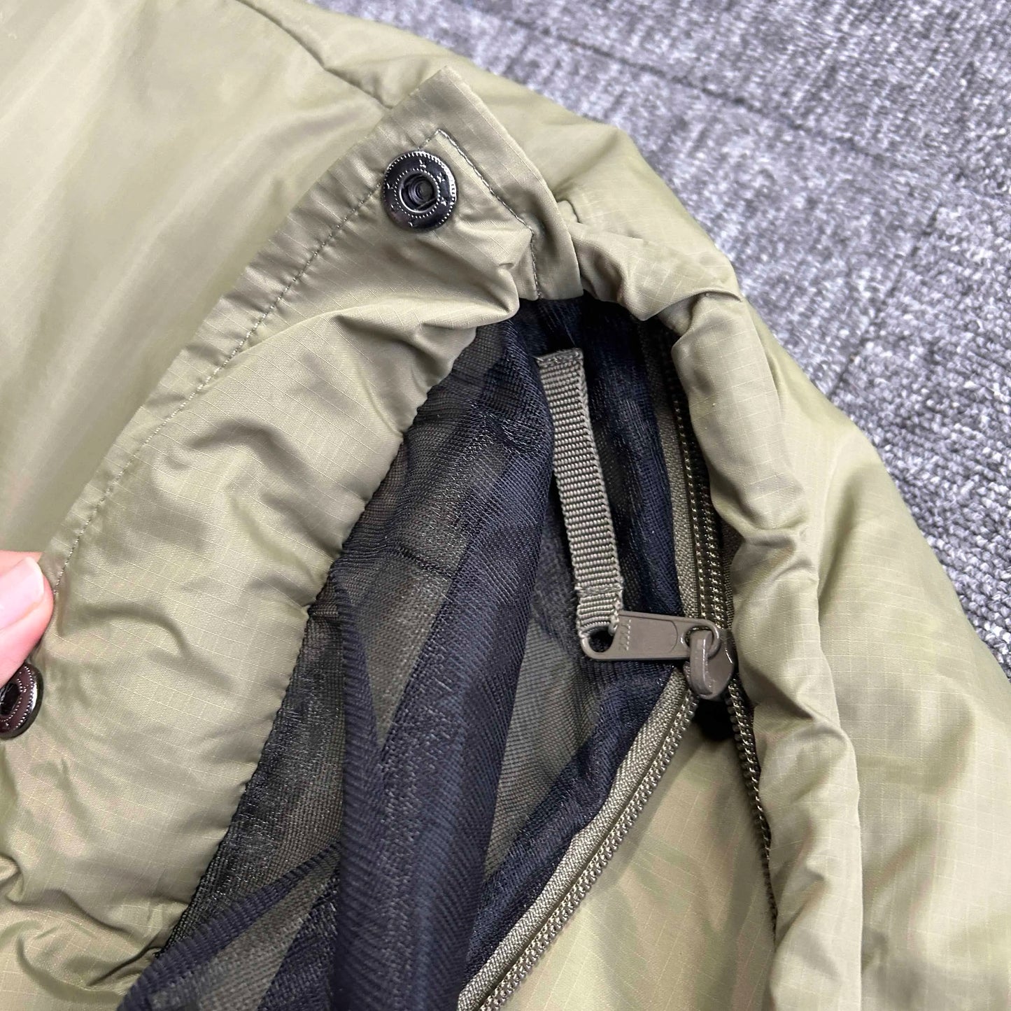 Mosquito-Net Hooded Sleeping Bag (QS-SB-002) – product view 7