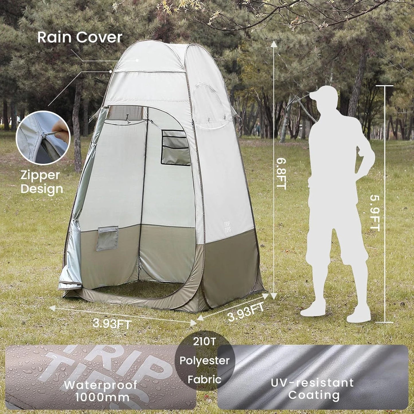 Single-Person Pop-Up Changing Tent – OEM product image 8