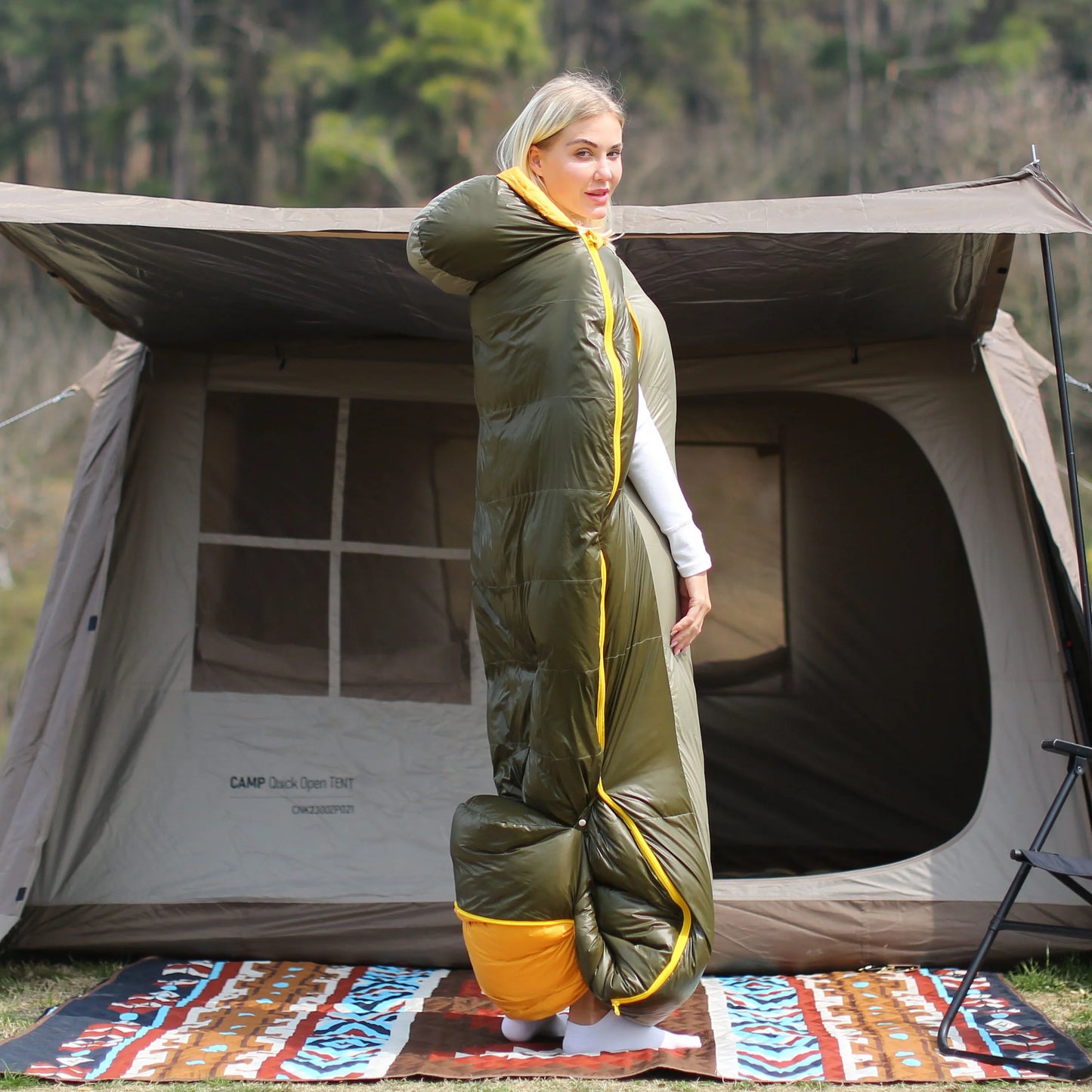 Wearable Camping Sleeping Bag (QS-SB-013) – product view 3