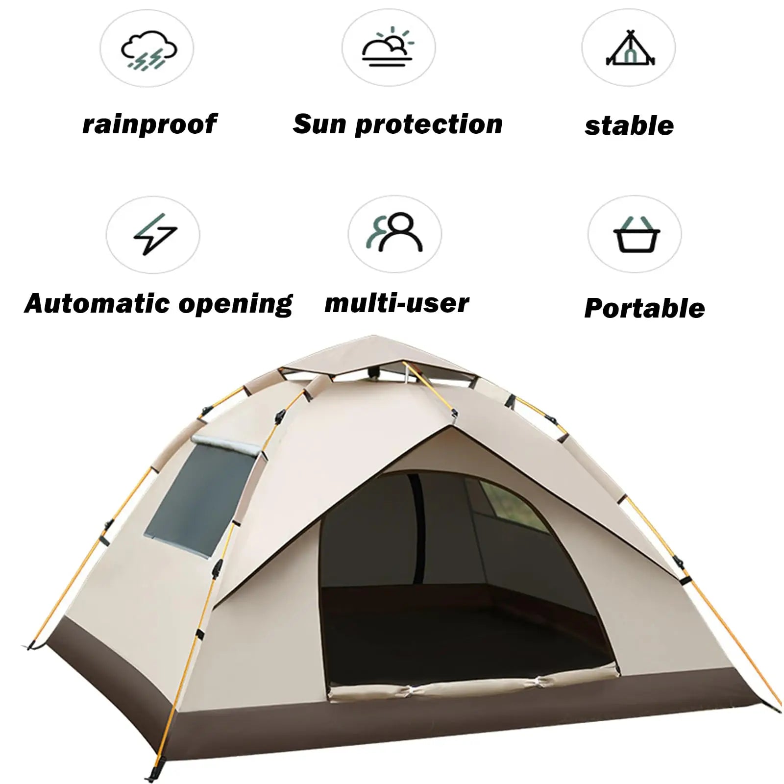 2–4 Person Portable Outdoor Tent – OEM product image 4