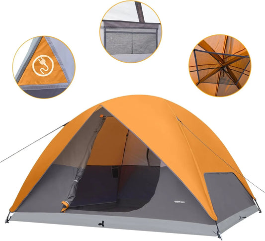 Extended-Fly Dome Camping Tent (QS-CT-003) – product view 1