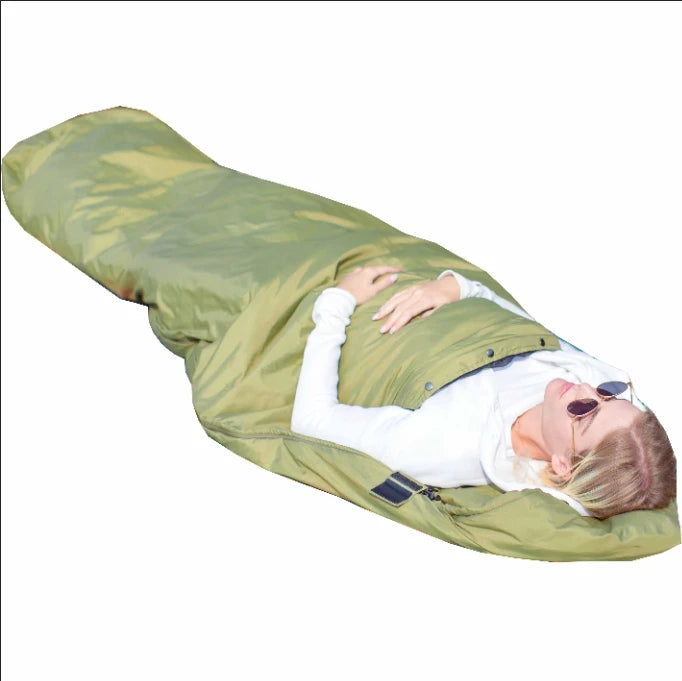 Mosquito-Net Hooded Sleeping Bag (QS-SB-002) – product view 2