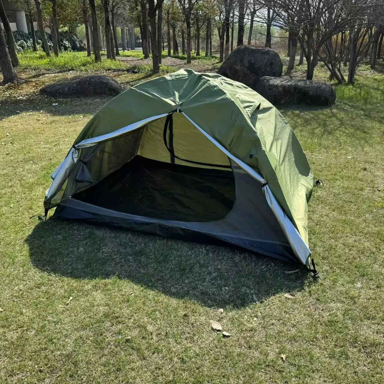 Compact Green Dome Camping Tent (QS-CT-002) – product view 1