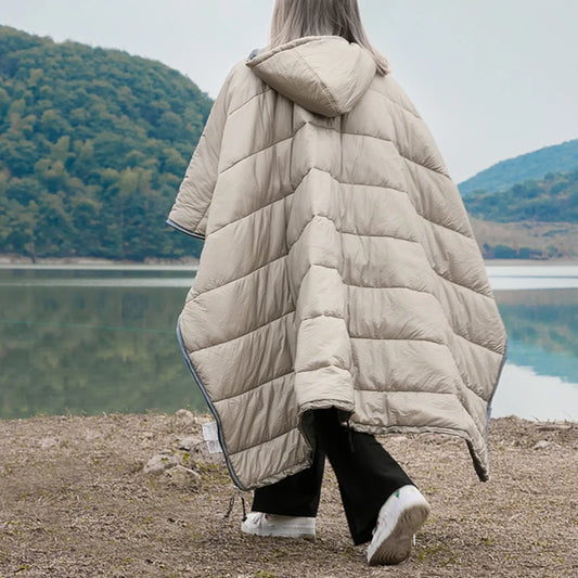 Wearable Insulated Sleeping Poncho (QS-SB-014) – product view 1