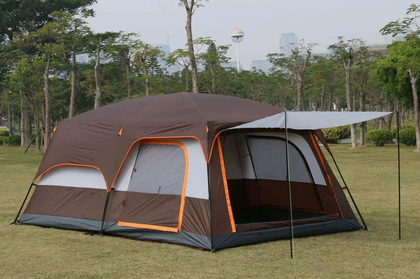 2-Room, 3-Door Straight-Wall Family Tent – OEM product image 10