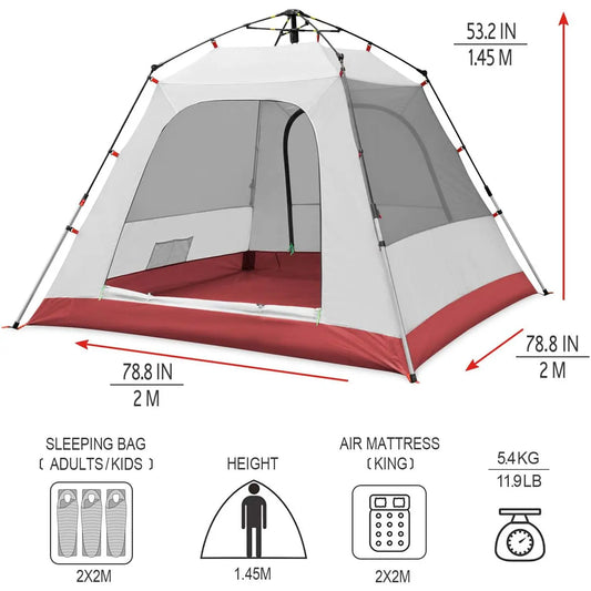 Multi-Person Quick-Opening Camping Tent – OEM product image 1