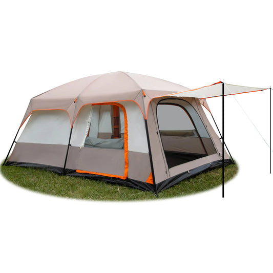 2-Room, 3-Door Straight-Wall Family Tent – OEM product image 1