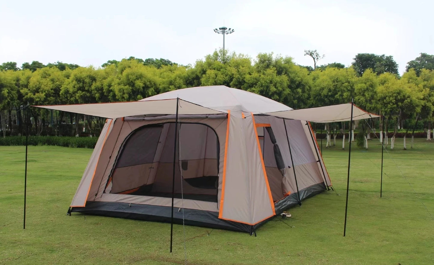 2-Room, 3-Door Straight-Wall Family Tent – OEM product image 9