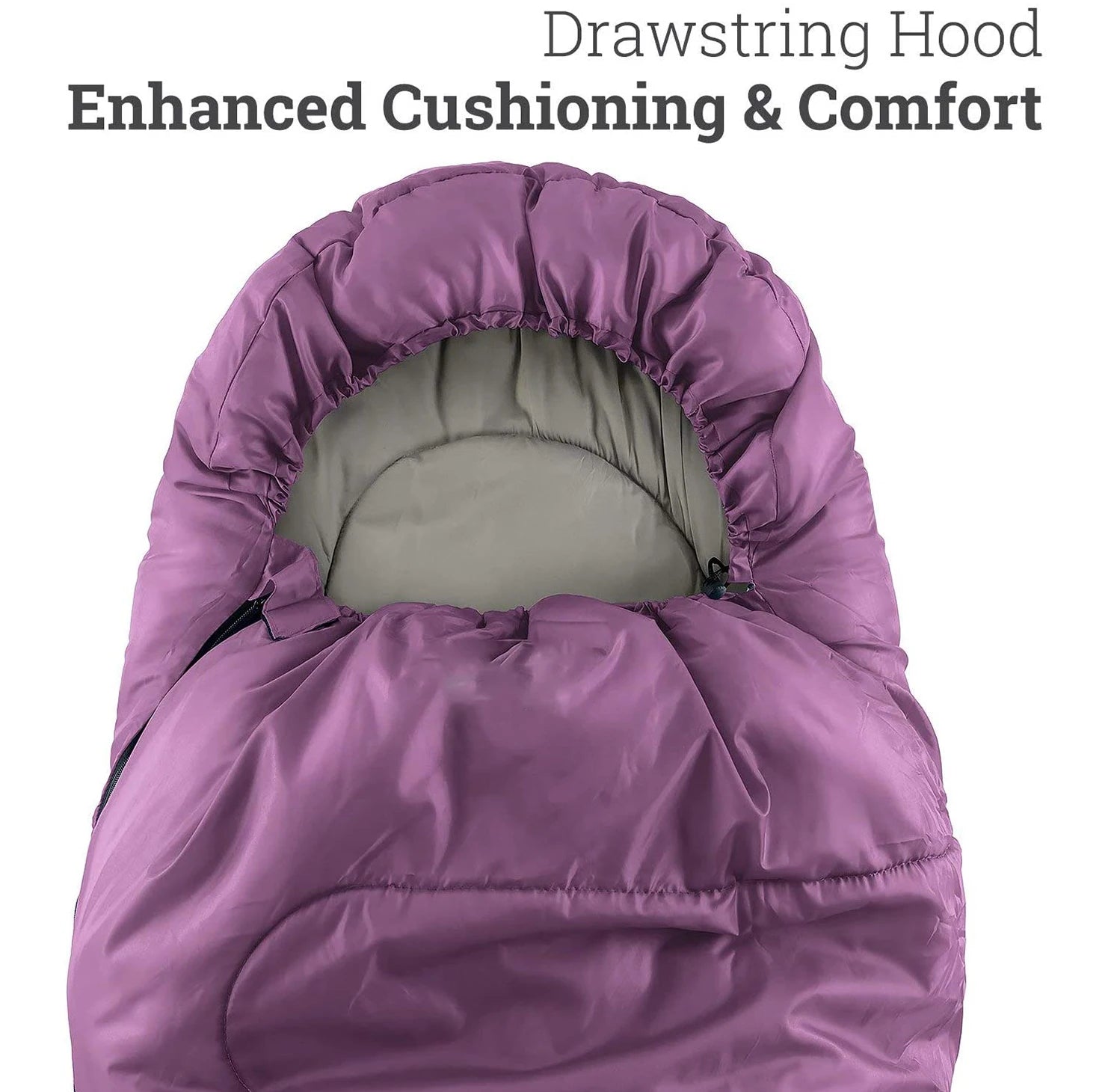 4-Season Hooded Mummy Sleeping Bag (QS-SB-005) – product view 8