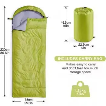 4-Season Insulated Envelope Sleeping Bag – OEM product image 2