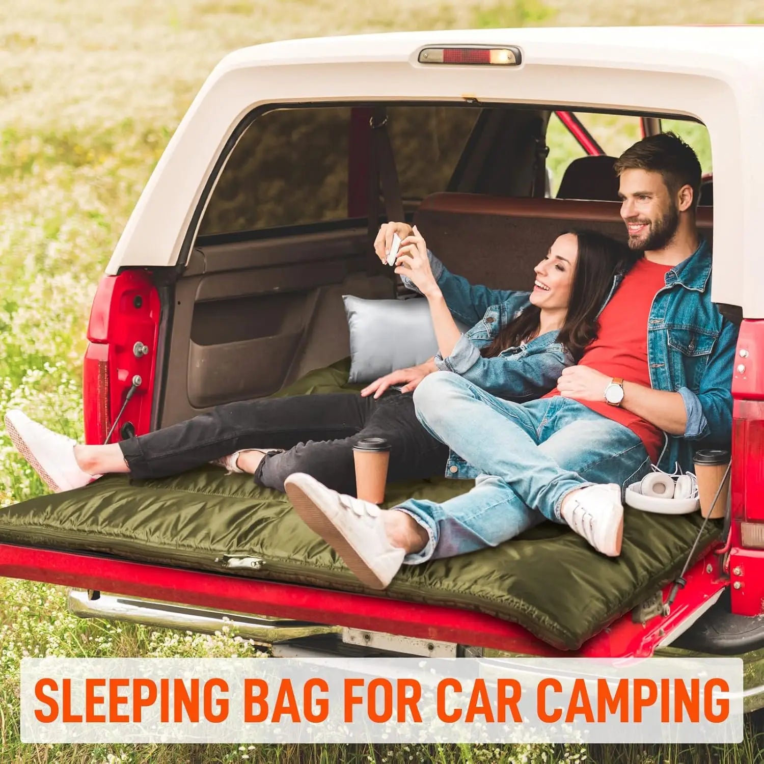 Waterproof Double Sleeping Bag for Two – OEM product image 6
