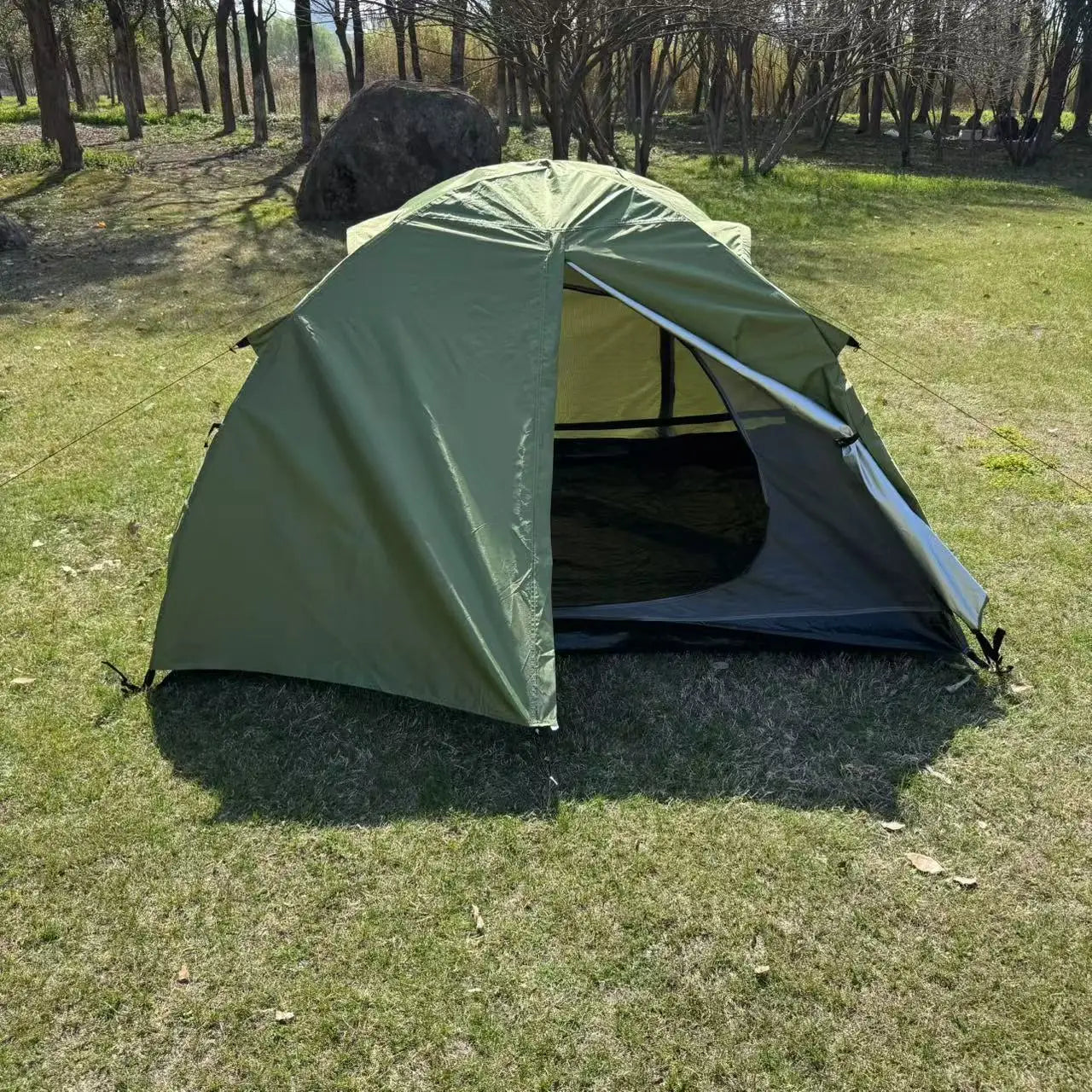Compact Green Dome Camping Tent (QS-CT-002) – product view 4