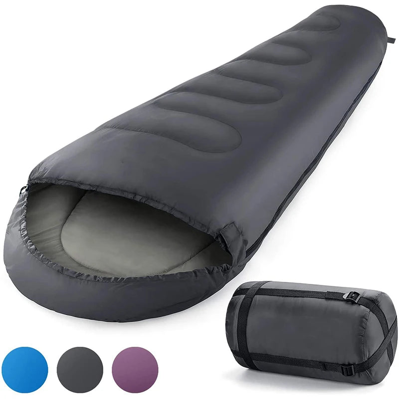 4-Season Hooded Mummy Sleeping Bag (QS-SB-005) – product view 3
