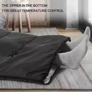 3-Season Hooded Envelope Sleeping Bag (QS-SB-010) – product view 6