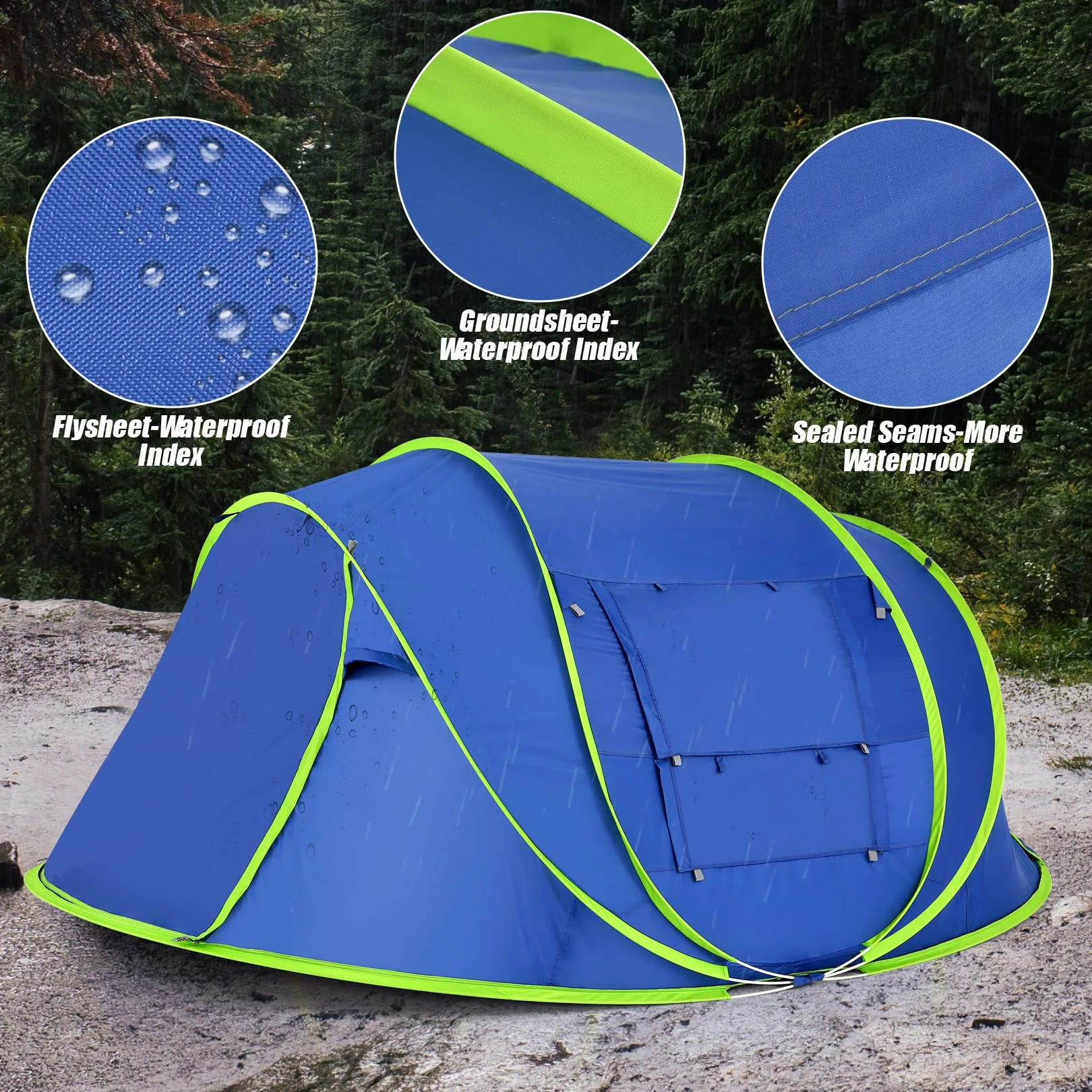 4-Person Double-Layer Ventilated Tent – OEM product image 7