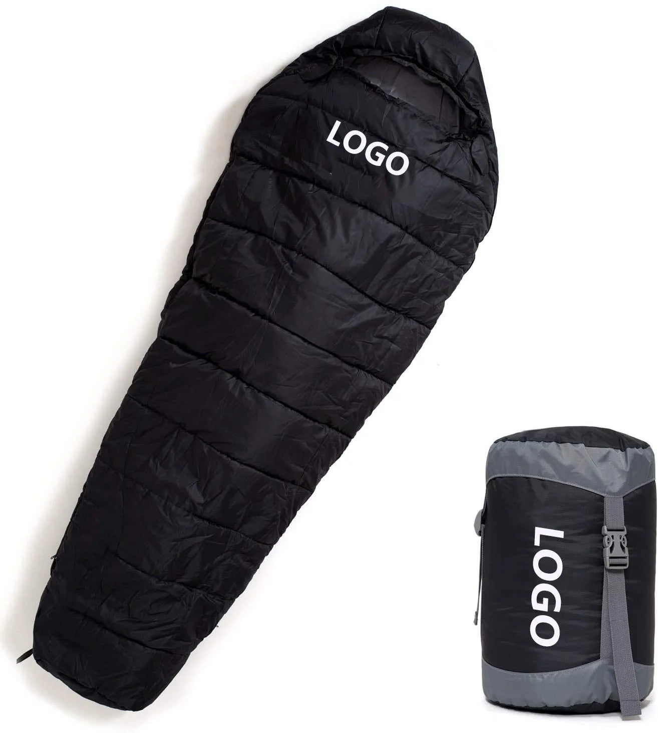 Custom-Logo Mummy Sleeping Bag (QS-SB-009) – product view 1