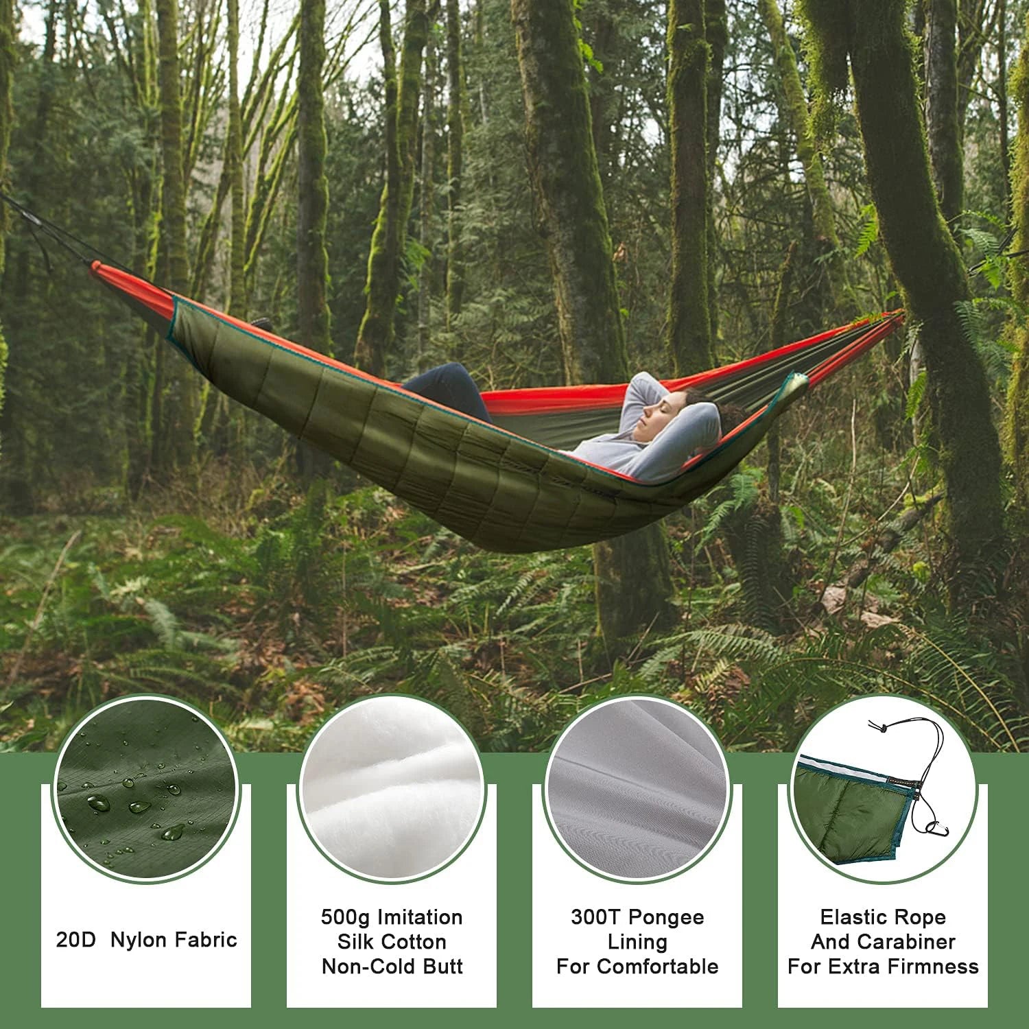 Full-Length Insulated Hammock Underquilt – OEM product image 5