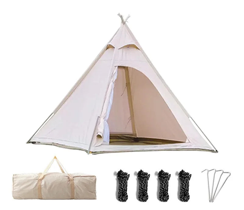 Cotton-Style Teepee Camping Tent (QS-CT-019) – product view 1