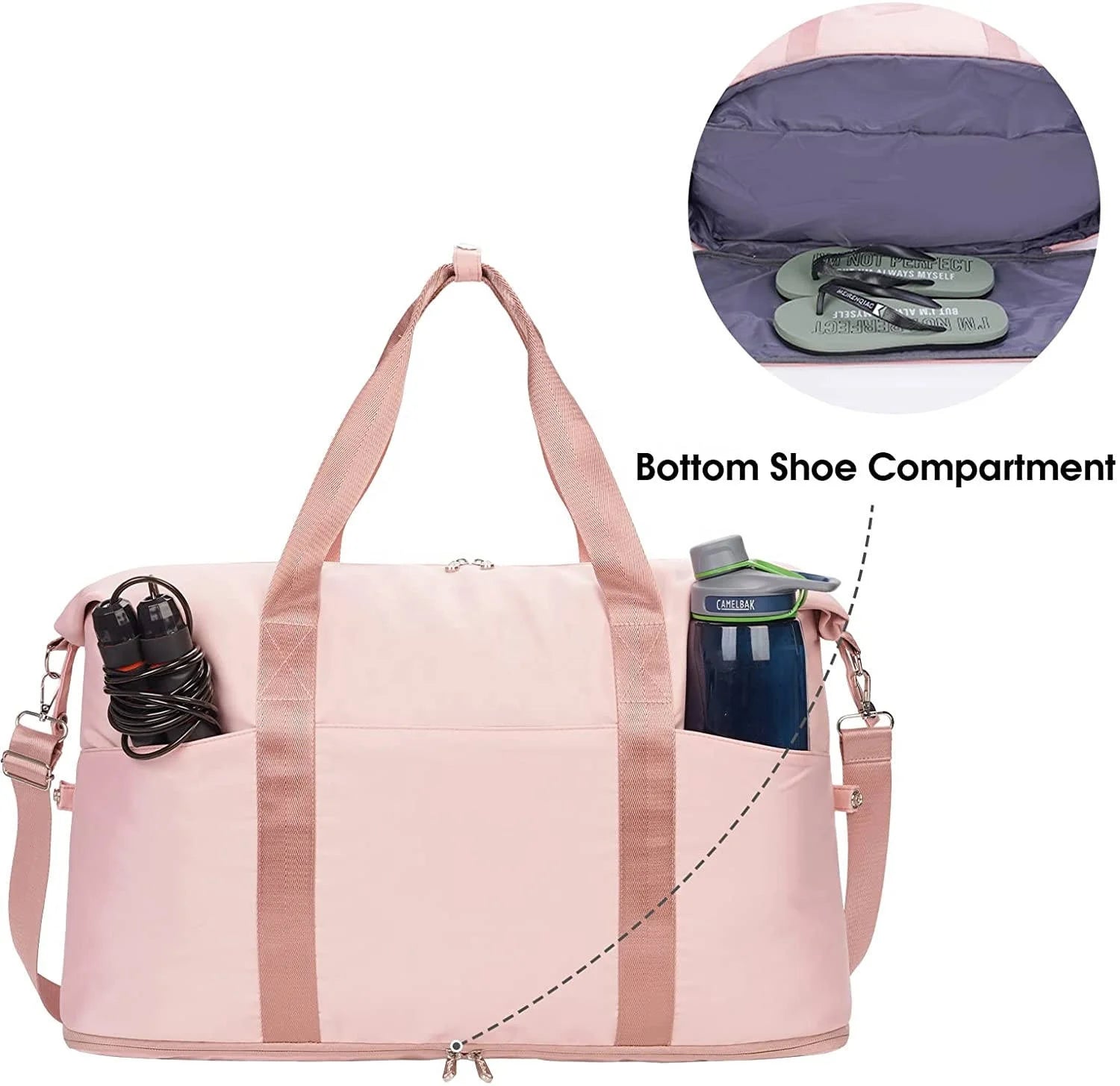 Water-Resistant Weekender Duffel (QS-DB-002) – product view 8