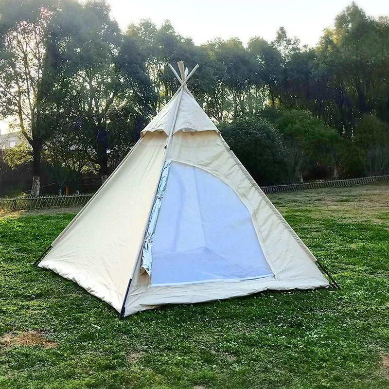Cotton-Style Teepee Camping Tent (QS-CT-019) – product view 5