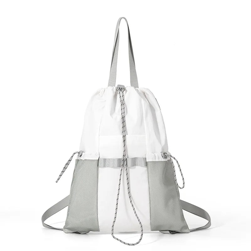 Denim Drawstring Sports Backpack (QS-BP-031) – product view 6