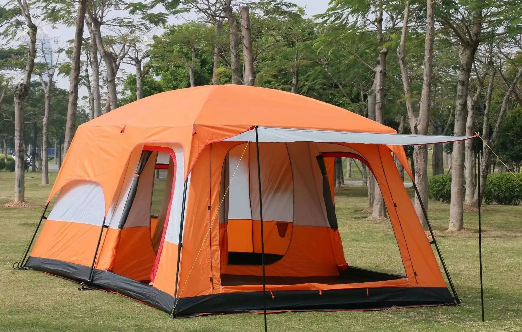 2-Room, 3-Door Straight-Wall Family Tent – OEM product image 8