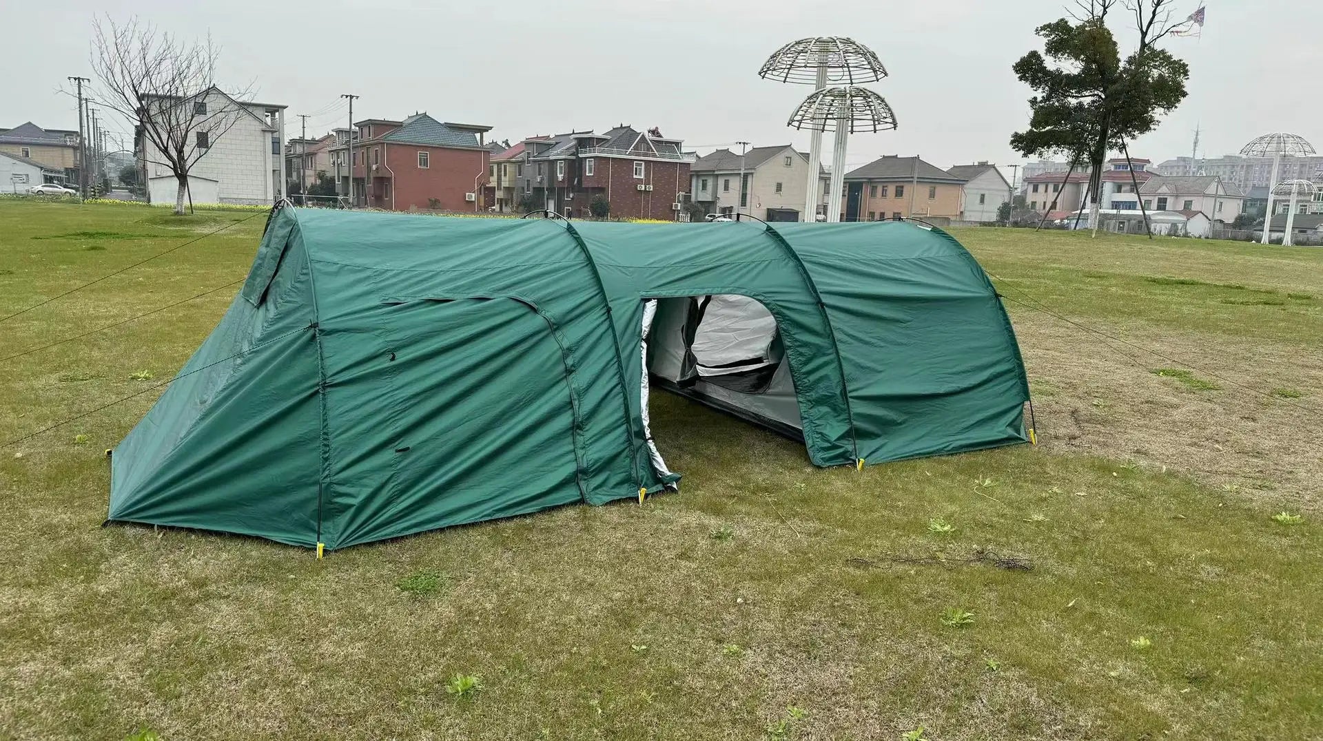 Two-Room Double-Layer Tunnel Tent – OEM product image 5