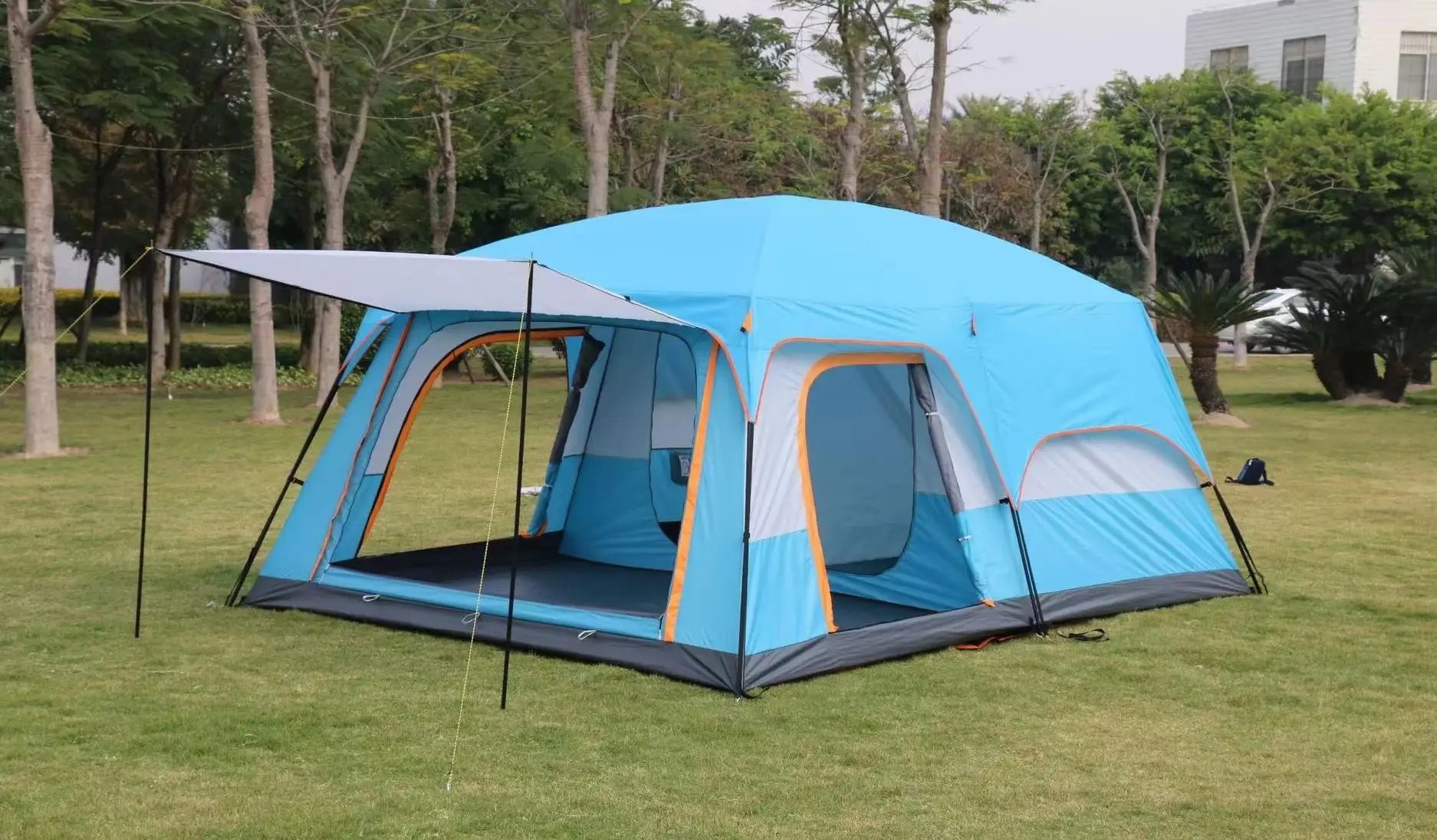 2-Room, 3-Door Straight-Wall Family Tent – OEM product image 7