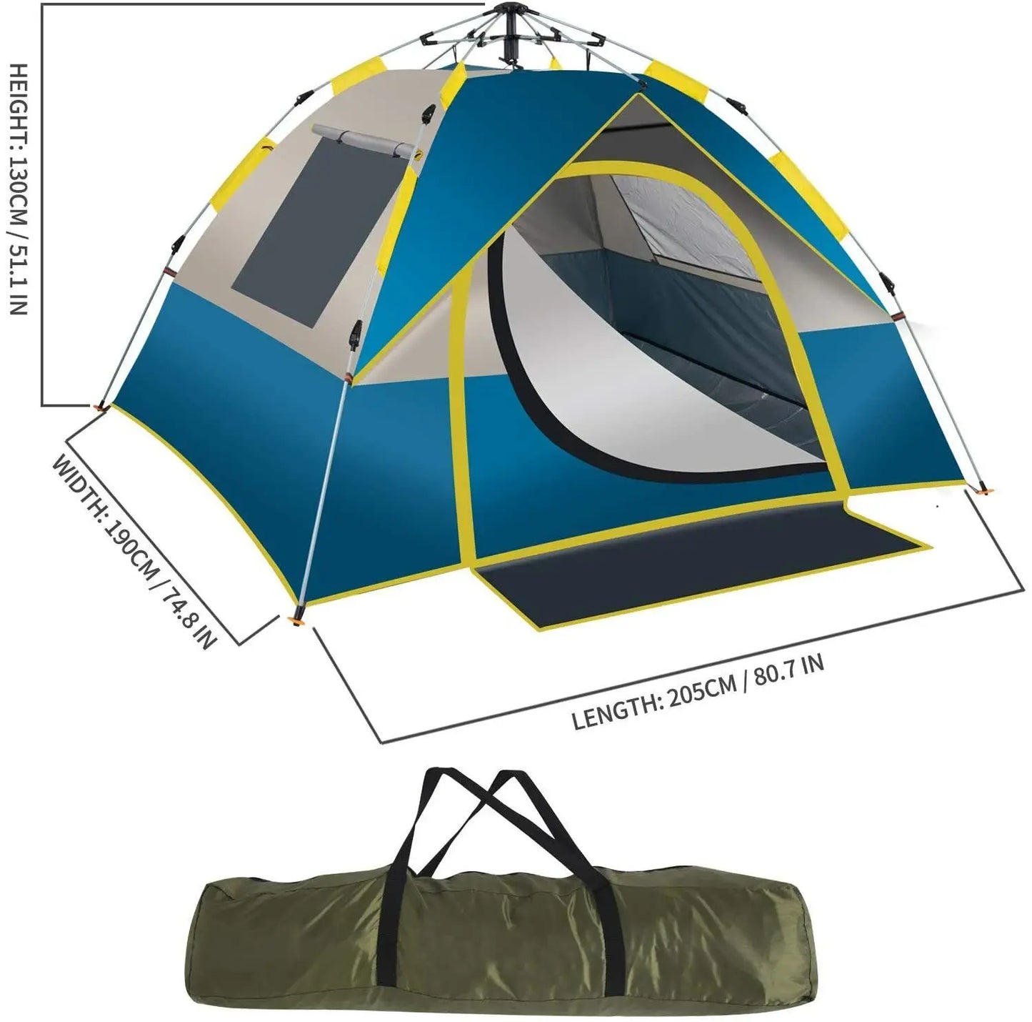 Instant Pop-Up Family Glamping Tent – OEM product image 4