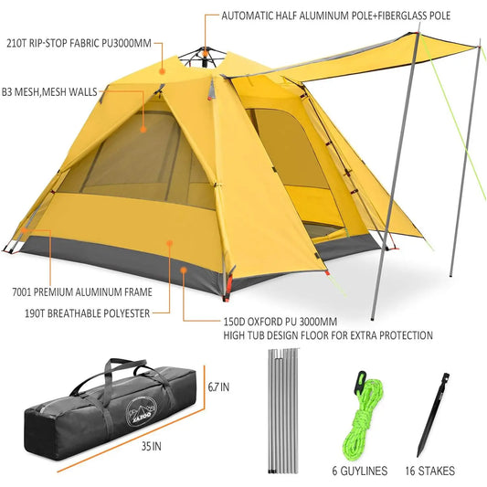 Double-Layer Outdoor Camping Tent – OEM product image 1