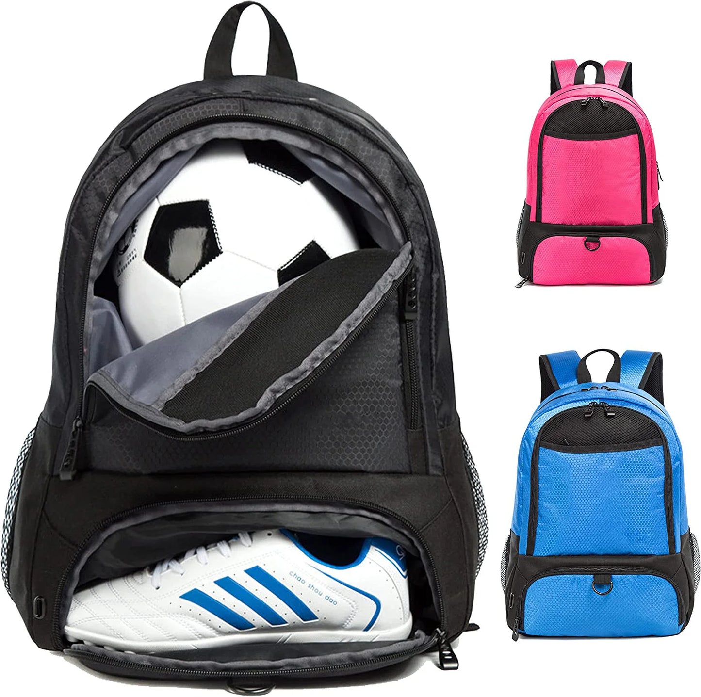 Sports Ball & Shoe Backpack (QS-BP-033) – product view 3