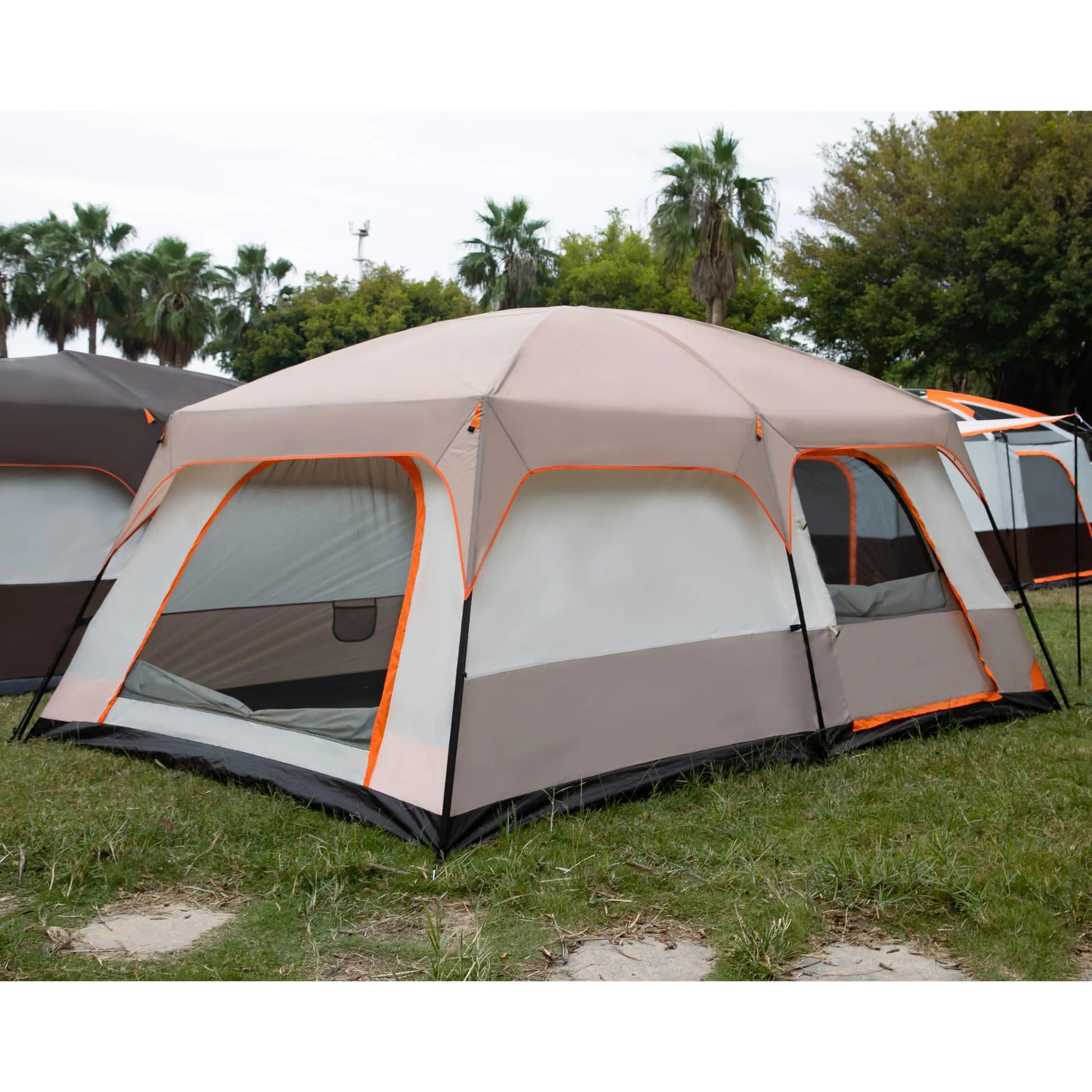 2-Room, 3-Door Straight-Wall Family Tent – OEM product image 2