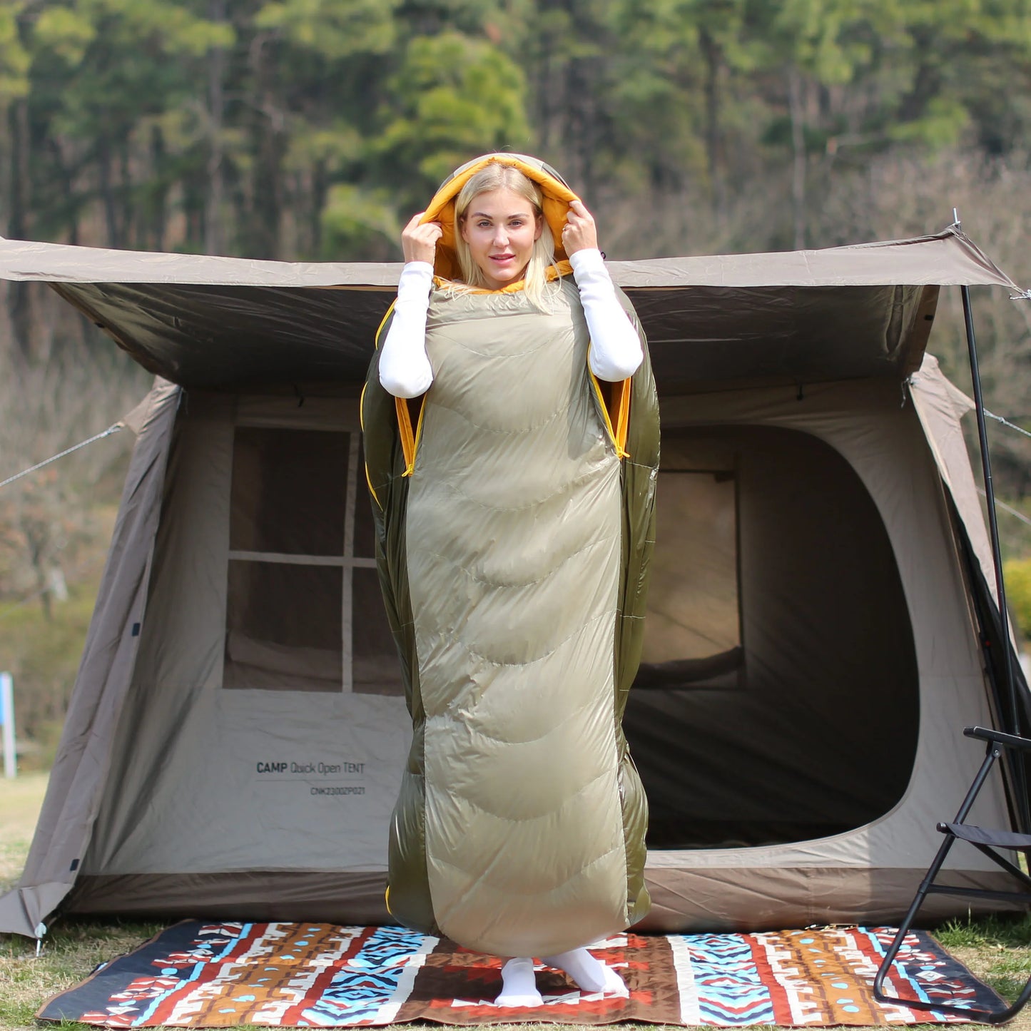 Wearable Camping Sleeping Bag (QS-SB-013) – product view 2