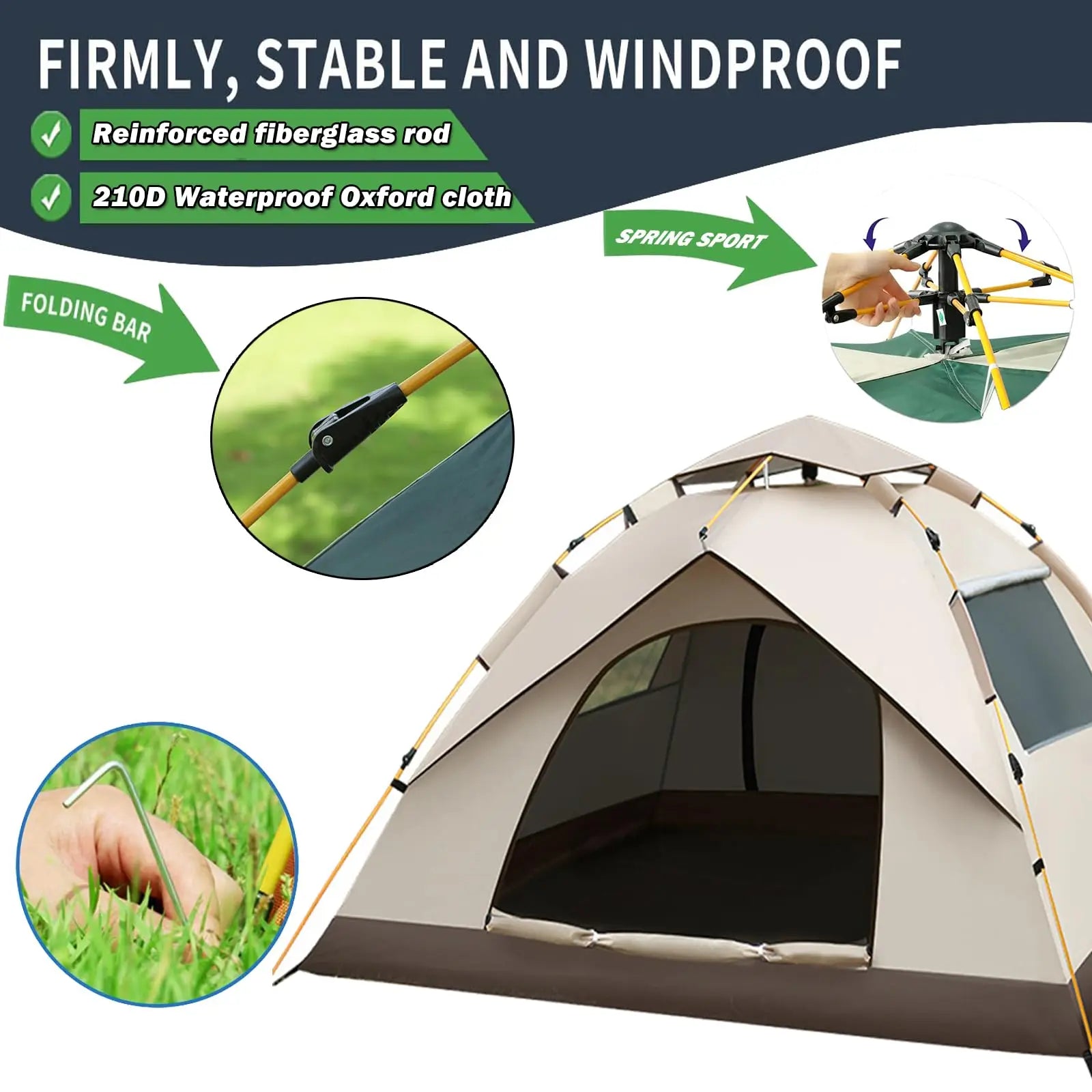 2–4 Person Portable Outdoor Tent – OEM product image 6