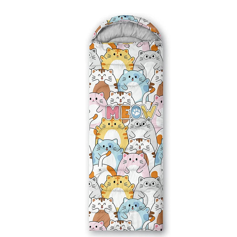 Animal-Print Cotton Camping Sleeping Bag – OEM product image 6