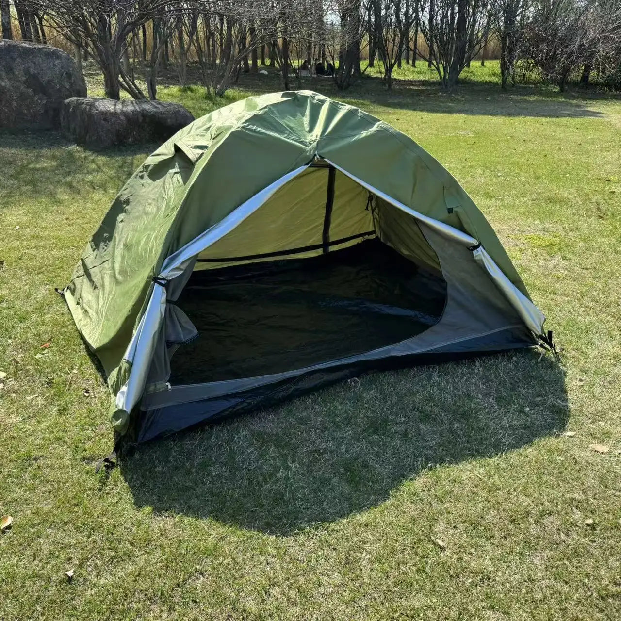 Compact Green Dome Camping Tent (QS-CT-002) – product view 3