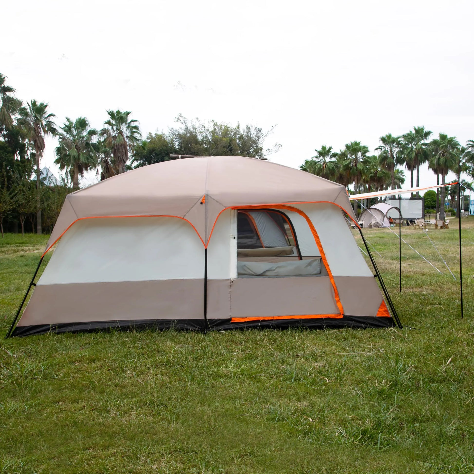 2-Room, 3-Door Straight-Wall Family Tent – OEM product image 4