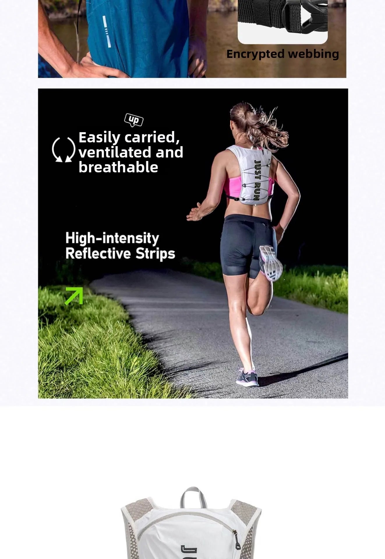 5L Air-Cushioned Hydration Vest (QS-BP-027) – product view 4