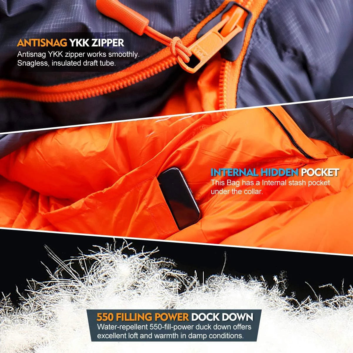 3-Season Cotton Camping Sleeping Bag – OEM product image 4