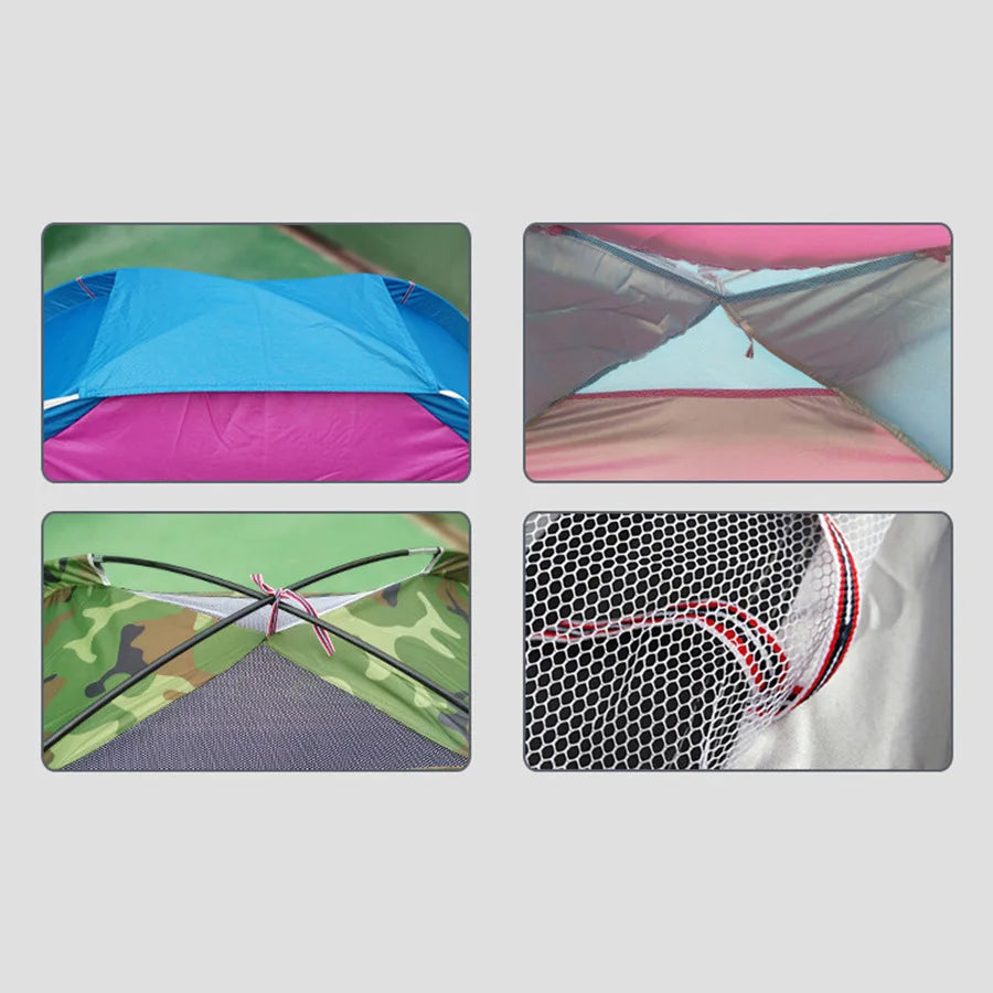 Color-Block Portable Dome Tent (QS-CT-005) – product view 4