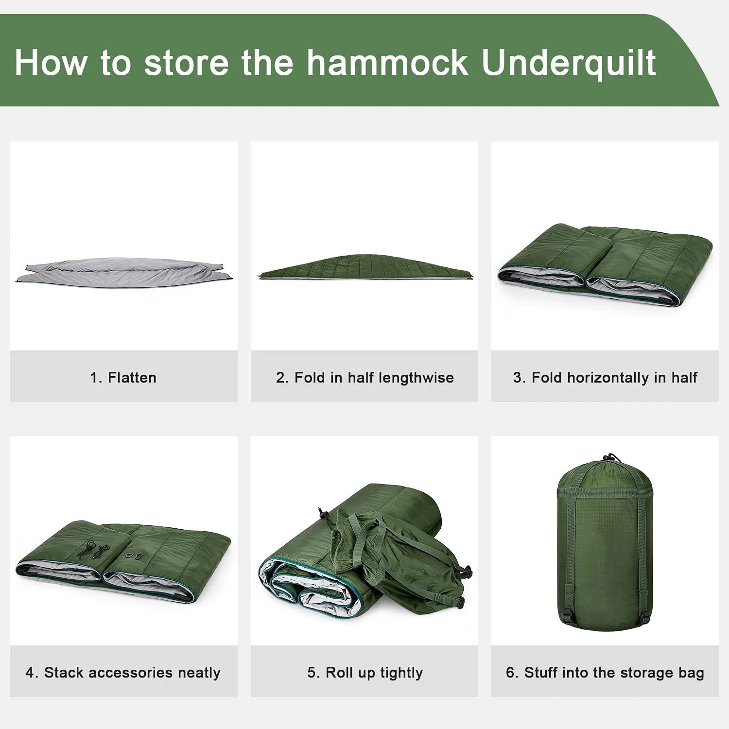 Full-Length Insulated Hammock Underquilt – OEM product image 3