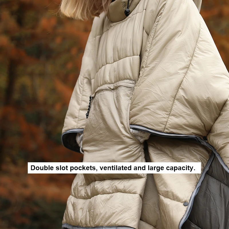 Wearable Insulated Sleeping Poncho (QS-SB-014) – product view 6