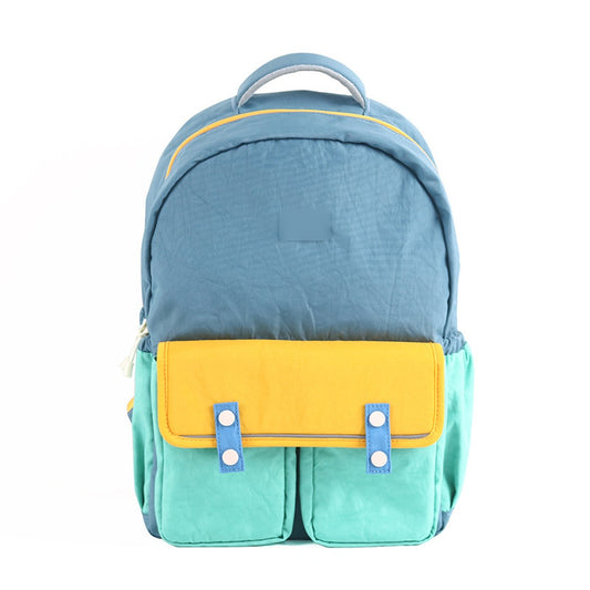 Color-Block School Backpack (QS-BP-013) – product view 1