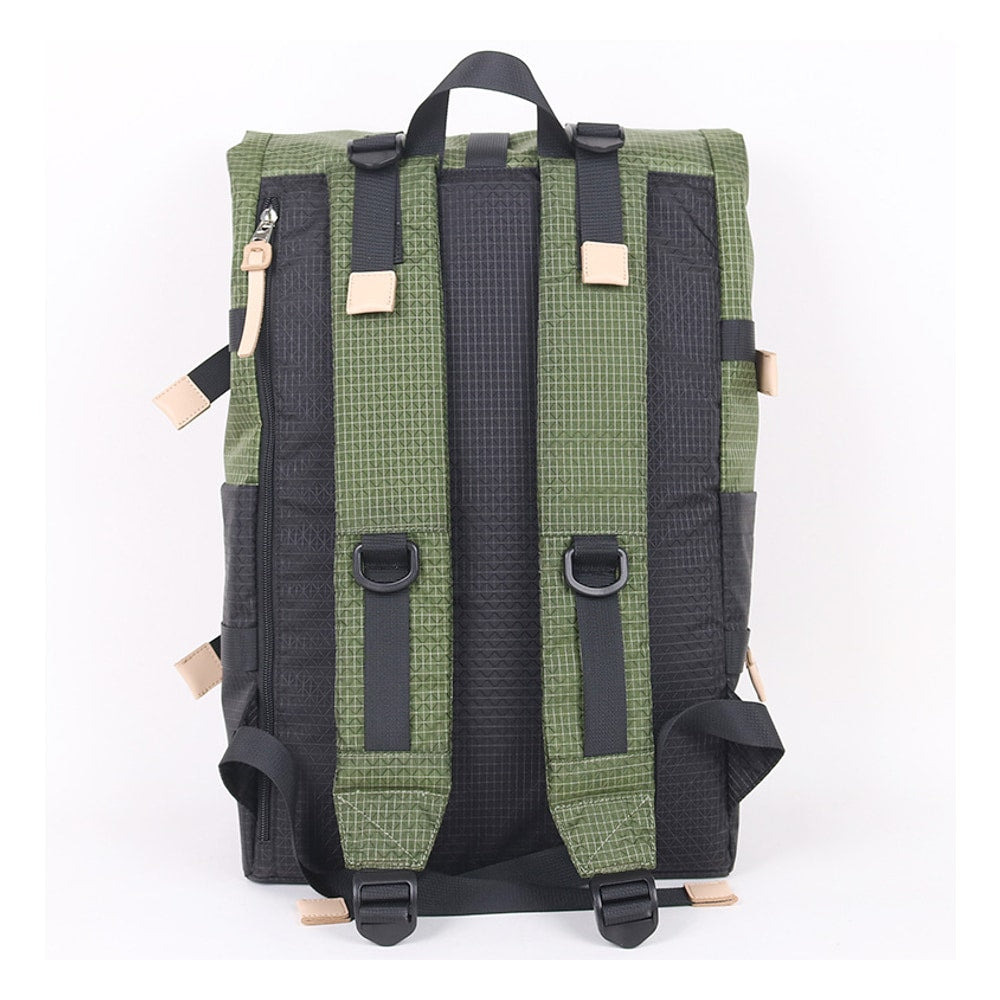 Color-Block Roll-Top Backpack (QS-BP-003) – product view 3