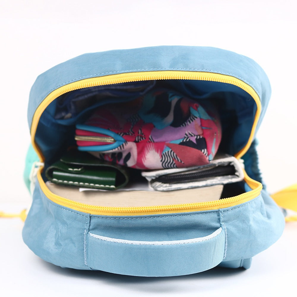 Color-Block School Backpack (QS-BP-013) – product view 2