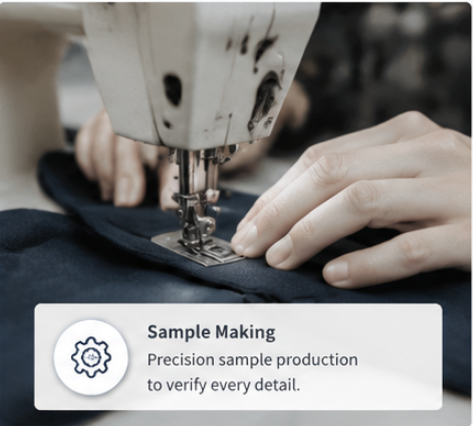 Custom product sampling and specification review
