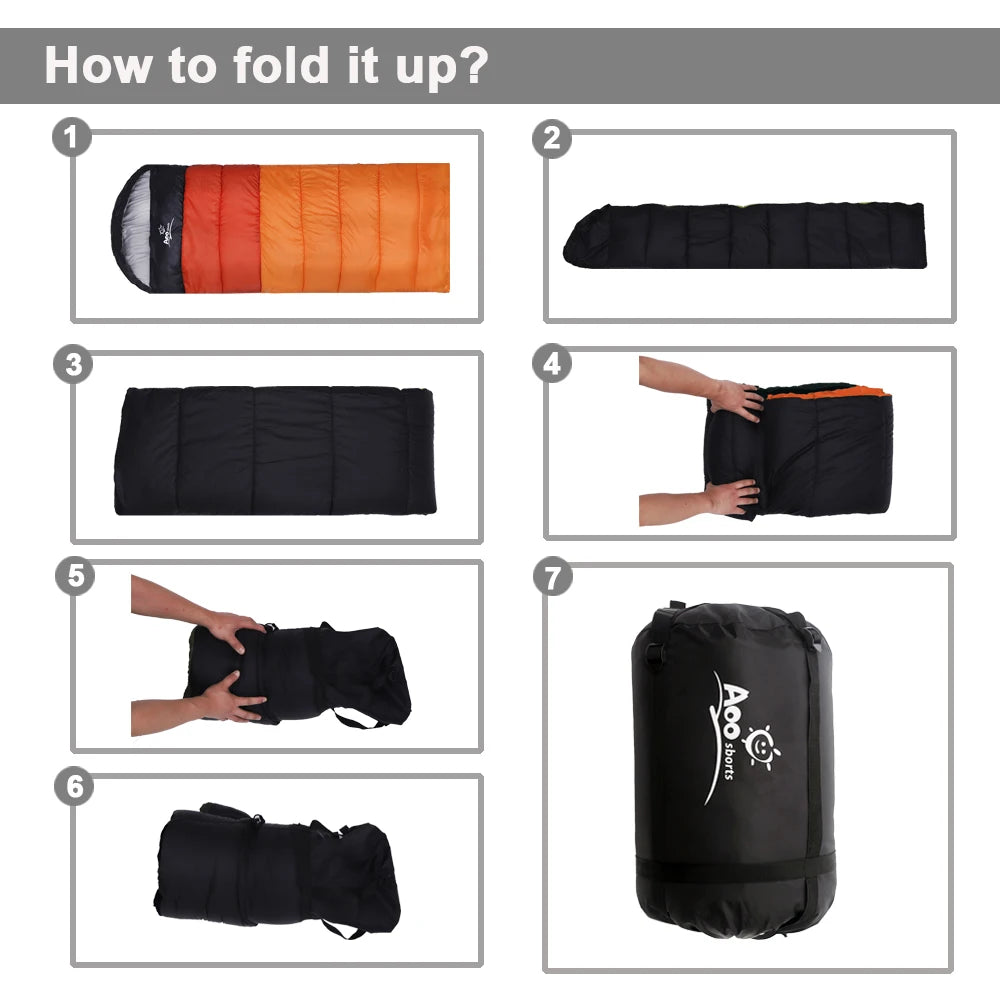 3-Season Cotton Envelope Sleeping Bag – OEM product image 4